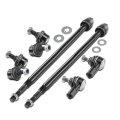 Set Of 6 Front Sway Bar Link Inner Outer Tie Rod End For Honda Civic 2001-2005 Acura El 