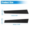 X Autohaux 4 Pcs Windshield B Pillar Trim Exterior Garnish Front Rear Left Right For Porsche Panamera 2009-2016 Carbon Fiber