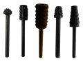 Toolus Rotary Rasp Set 5-piece Carbon Steel 1 8 Shank Spherical Cone Inverted Sizes 3 16a To 5 8a  For Most Tools 