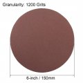 Uxcell 6 Psa Sanding Discs 1200 Grits Self Stick Aluminum Oxide Sandpaper For Random Orbital Sander Wood Metal Dry Polishing