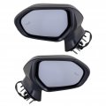 Door Mirror Pair For Toyota Camry 2018 2024 Power Heated Manual Folding With Signal Lights And Blind Spot Detection To1320368 