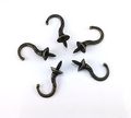 Yueton 20pcs Vintage Carving Screw-in Wall Ceiling Hooks Cup Hanger
