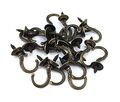 Yueton 20pcs Vintage Carving Screw-in Wall Ceiling Hooks Cup Hanger