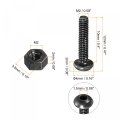 M3x12mm Hex Socket Button Head Screw Bolts Nut Set Fastener Total 200pcs