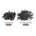 M3x12mm Hex Socket Button Head Screw Bolts Nut Set Fastener Total 200pcs