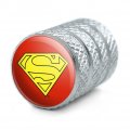 Superman Cape Logo Tire Rim Wheel Aluminum Valve Stem Caps