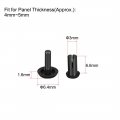 Uxcell Push Clip Rivet 3mm X 6 6mm Pcb Circuit Panel Nylon Fastener Black 50 Pcs