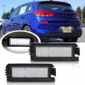 Nslumo Led License Plate Light Replacement For 2018-2023 Hyundai Elantra Gt Sonata Veloster Fit 6000k Xenon White 18-smd Error 