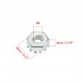 Uxcell 6-32 Carbon Steel Female Thread Kep Hex Head Lock Nut 50pcs