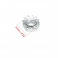 Uxcell 6-32 Carbon Steel Female Thread Kep Hex Head Lock Nut 50pcs
