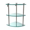 Allied Brass Ns-6-pni Triple Corner Glass Shelf Antique 