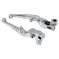 Usonline911 1 Pair Left Right Silver Brake Clutch Lever Replacement For 2006 Harley-davidson Electra Glide Ultra Classic