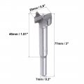 Uxcell Forstner Drill Bits 20mm Tungsten Carbide Wood Hole Saw Auger Opener Woodworking Hinge Drilling Boring Bit Cutter Gray