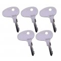 Fridayparts 5 Ignition Keys 123243 12343 912-0514920 Compatible For Mitsubishi Bd2 Series Kubota Tractors Cat Forklifts Kumiai