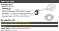 Manual Window Crank Handle Chrome With Black Knob For 1955-1957 Chevy Bel Air