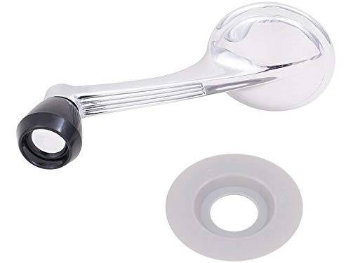 Manual Window Crank Handle Chrome With Black Knob For 1955-1957 Chevy Bel Air