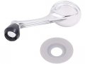 Manual Window Crank Handle Chrome With Black Knob For 1955-1957 Chevy Bel Air 