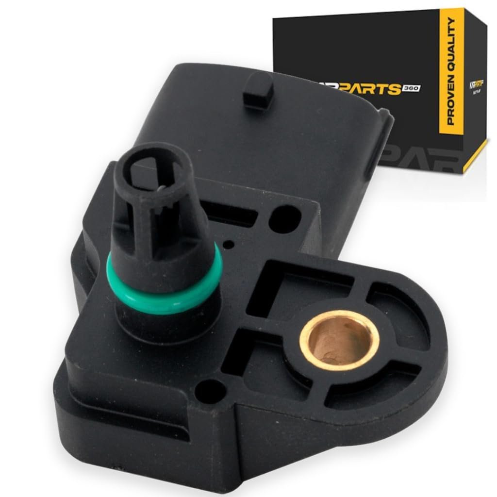 Air Charge Temperature Sensor For Fiat 500 2013 2014 2015 Replacement 90423637 Black Standard Style