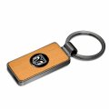 Ipick Image Made For Ram Roundel Logo In Black On Maple Wood Gray Gunmetal Metal Case Key Chain