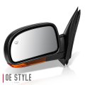 Gm1320349 Factory Style Driver Left Side Mirror Manual Folding Power Adjust Heated Glass Turn Signal Memory Compatible With
