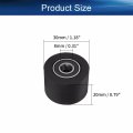 Bettomshin 1pcs 8 X 30 20mm Roller Idler Bearing Pulley Sliding Conveyor Nylon Wheel For Furniture Hardware Accessories Mobile