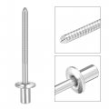 Uxcell Blind Rivets 304 Stainless Steel Pull Core Decoration 4mm Diameter 7mm Grip Length Silver Tone 100pcs