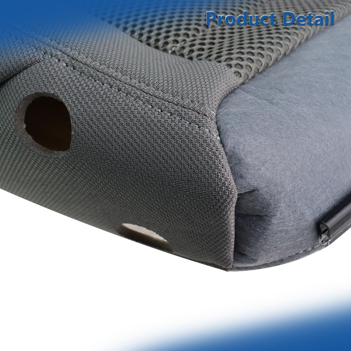Gray Cloth Seat Cover Front Driver Bottom Replacement For 2007-2012