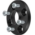 4x100 Hubcentric Wheel Spacers 15mm Inch Thick Hub Bore 56 1mm With 12x1 5 Studs Fit For Civic Del Sol 1993-1997 Black 4 Lug 2x