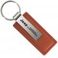 Au-tomotive Gold Inc Officially Licensed Brown Leather Key Fob For Jeep Grand Cherokee