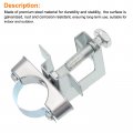 Uxcell 10pcs Conduit Hanger With Beam Clamp Fit For 1 25mm Pipe Support Bracket Cable Hangers I-beam