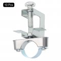 Uxcell 10pcs Conduit Hanger With Beam Clamp Fit For 1 25mm Pipe Support Bracket Cable Hangers I-beam