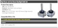 High Beam And Low Headlight Bulb Set Of 2-35 Watt For 2006-2011 Cadillac Dts With Hid Xenon Headlamps
