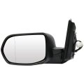 Black Driver Side View Mirror Textured With Power Adjustment Compatible For 2012-2016 Honda Cr-v 76250t0aa01