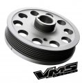 Vms Racing 88-05 Light Weight Billet Aluminum Crankshaft Crank Pulley Compatible With Toyota Corolla Celica Matrix Mr2 Pontiac