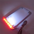 Smt-universal Compatible With Suzuki Kawasaki Harley 3-inch Chrome Led License Plate Frame Motorcycle B00zzlhceg