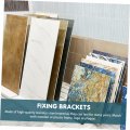 Doitool 1 Set Hanging Code Tool Closed Bar Bracket Cabinet Doorricade Bar Holder Brackets Mounted Stopper Stainless Steel