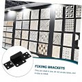 Doitool 1 Set Hanging Code Tool Closed Bar Bracket Cabinet Doorricade Bar Holder Brackets Mounted Stopper Stainless Steel