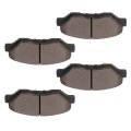 Front Ceramic Disc Brake Pad Set For Honda Pilot 3 5l 2003-2008 4 Piece Kit With Hardware Model 105570 