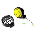 Auto Dynasty Compatible With Ford F150 Expedition 3 Inches Black Bull Bar 6 Housing Amber Lens Fog Lights