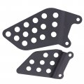 Newyall Black Front Rider Footrest Foot Pegs Bracket Set