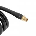 X Autohaux Universal Flexible Tire Inflator Hose 0 31 Outer Diameter By 16 4 Long Air With 5 16-32 Quick Fittings Black