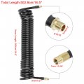 X Autohaux Universal Flexible Tire Inflator Hose 0 31 Outer Diameter By 16 4 Long Air With 5 16-32 Quick Fittings Black