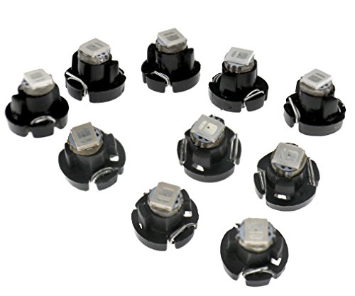 10 X T3 1smd 1210led Car Indicator Dashboard Climate Control Switch Lights Blue