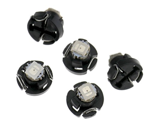 10 X T3 1smd 1210led Car Indicator Dashboard Climate Control Switch Lights Blue