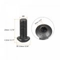 Uxcell M8x20mm Hex Socket Button Head Cap Bolts Screws Alloy Steel 10pcs