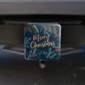 Merry Christmas Stars Pine Needles Tow Trailer Hitch Cover Plug Insert