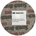3m Scotch-brite Xl-uw Unitized Aluminum Oxide Medium Deburring Wheel Grade Arbor Attachment 3 In Dia 1 4 Center Hole Thickness