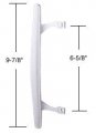 Crl C1196 White Inside Pull 6-5 8 Screw Holes