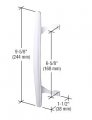 Crl C1196 White Inside Pull 6-5 8 Screw Holes