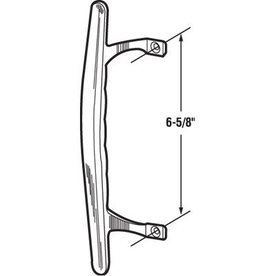 Crl C1196 White Inside Pull 6-5 8 Screw Holes